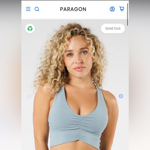 NWOT PARAGON Reluna sports bra - Picture 5 of 6